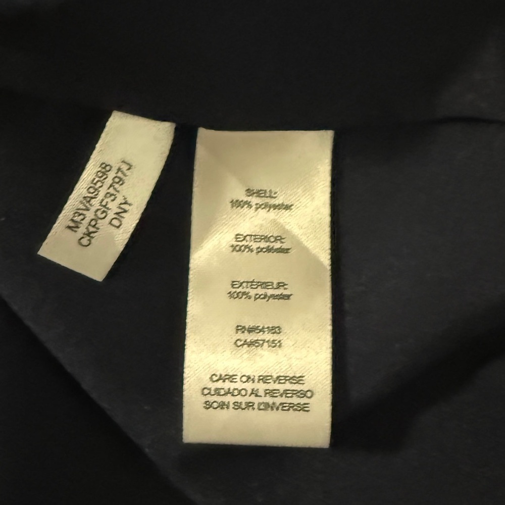 Calvin Klein Midnight Blue Blouse with Zipper Detail - Picture 4 of 5
